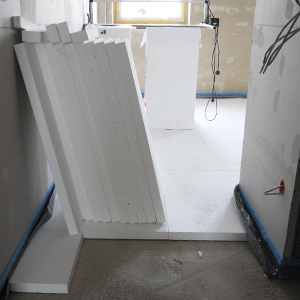 Vorbereitungsarbeiten für die Herstellung von Estrich