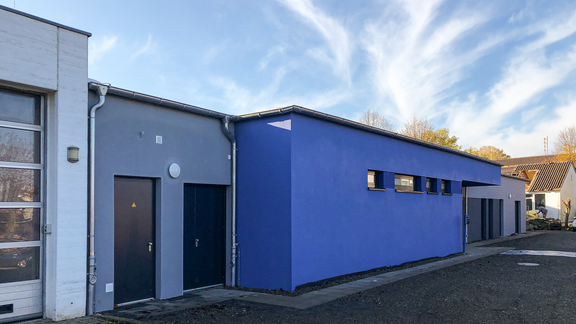 Sporthalle Suelfeld Aussenansicht