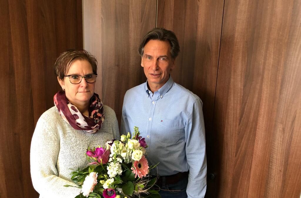 25-jähriges Betriebsjubiläum von Frau Müller